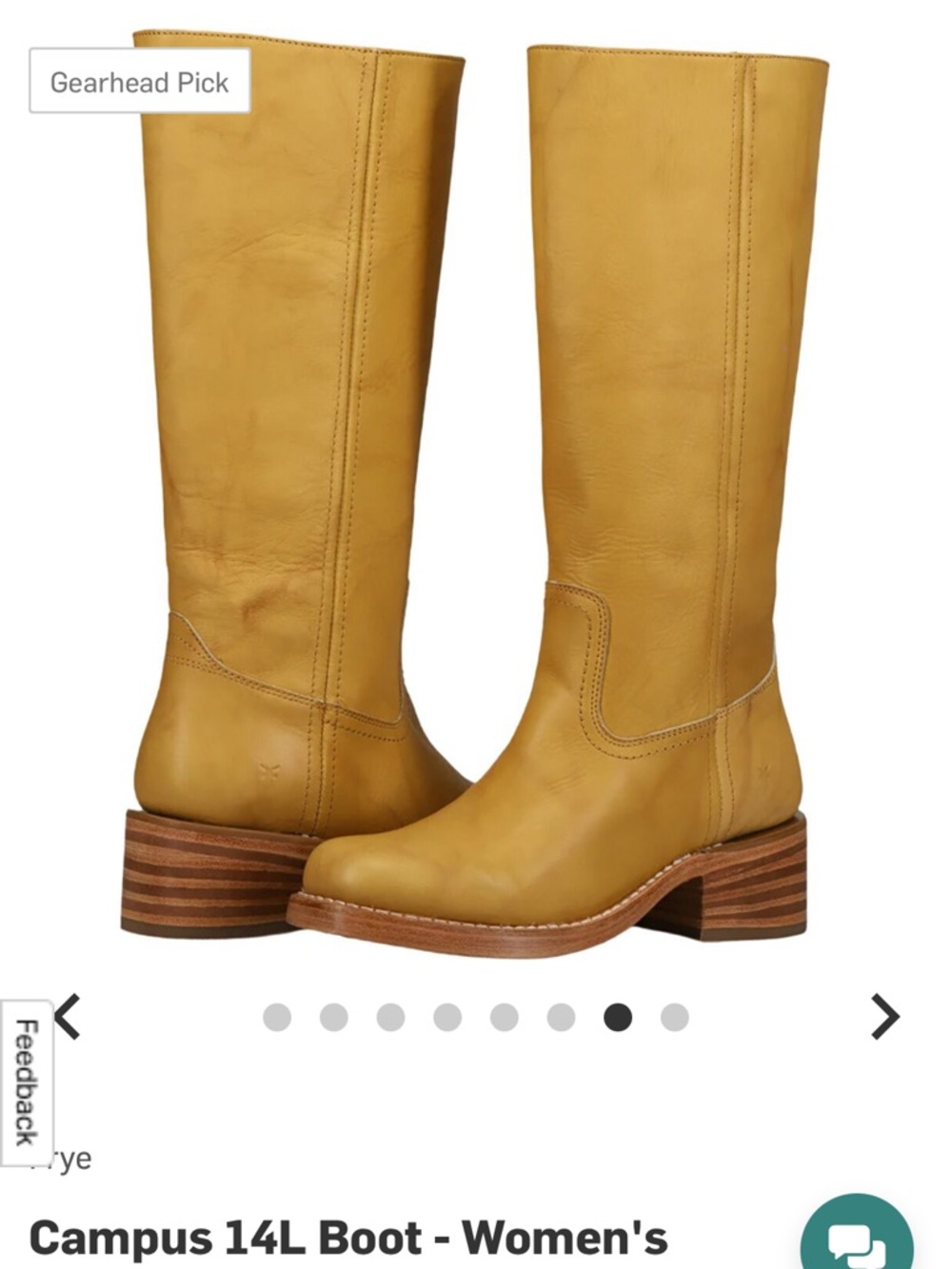 NWOT Frye Campus 14L Banana